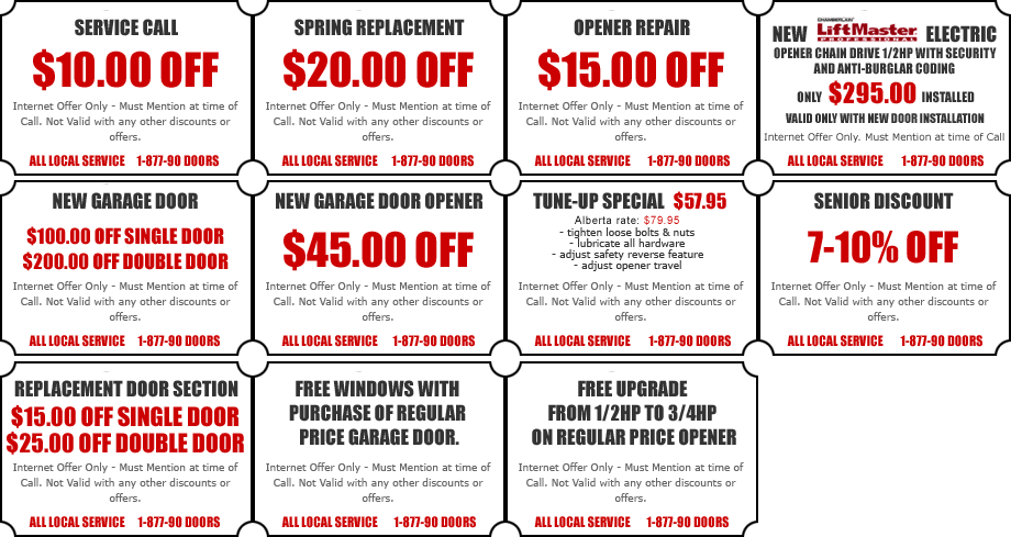 Garage Door Offers Discount & Coupons