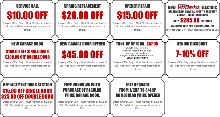 garage door repair toronto coupons