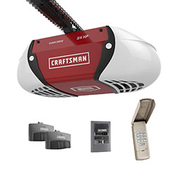 Craftsman-½-HP-Chain-Drive-Garage-Door-Opener-with-two-Multi-Function-Remotes